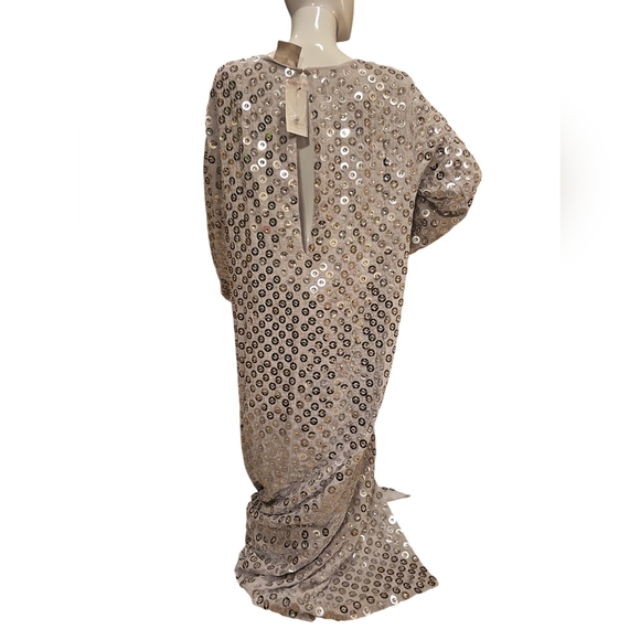 ASOS Women's long dress, embroidered with round details with shiny stone - Picture 4 of 10